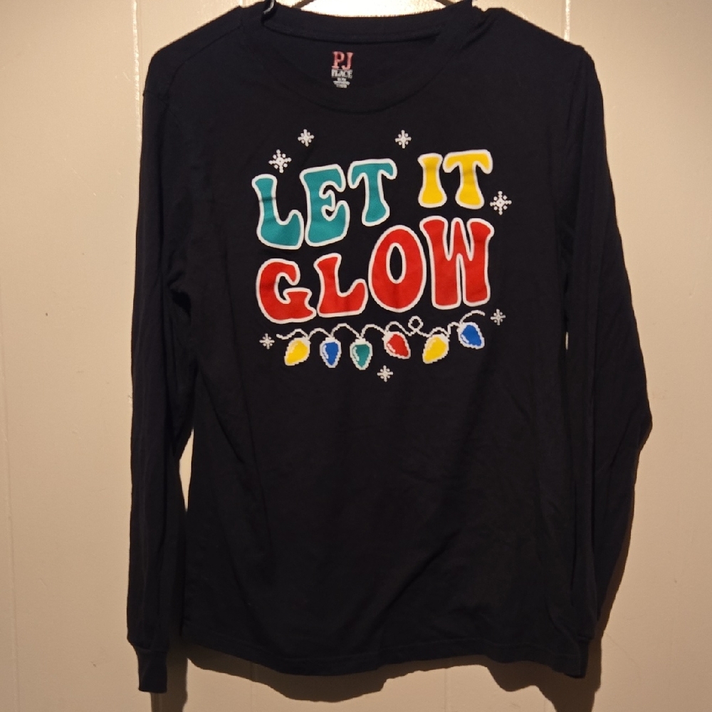Place Black 'Let It Glow' Long Sleeve Tee